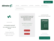 Tablet Screenshot of clubdemeter.com